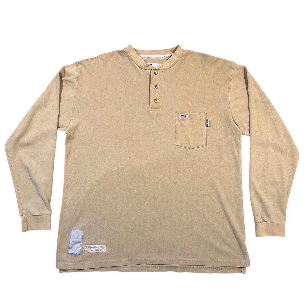 Tyndale FR Henley Shirt Mens 2XL Long Sleeve Flame Resistant Heavyweight CAT 2